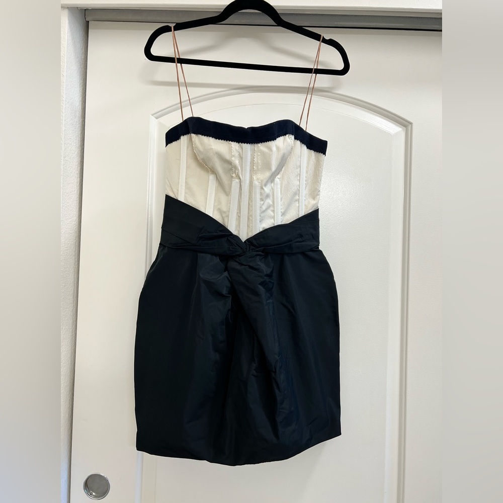 Carven Structured Taffeta Bustier Dress - Picture 6 of 17